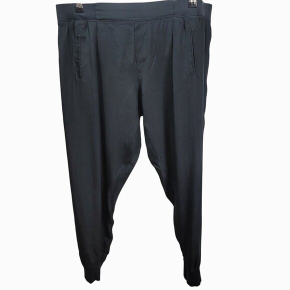 ATM Anthony Thomas Mellilo Silk Joggers Pants Black - Picture 9 of 9